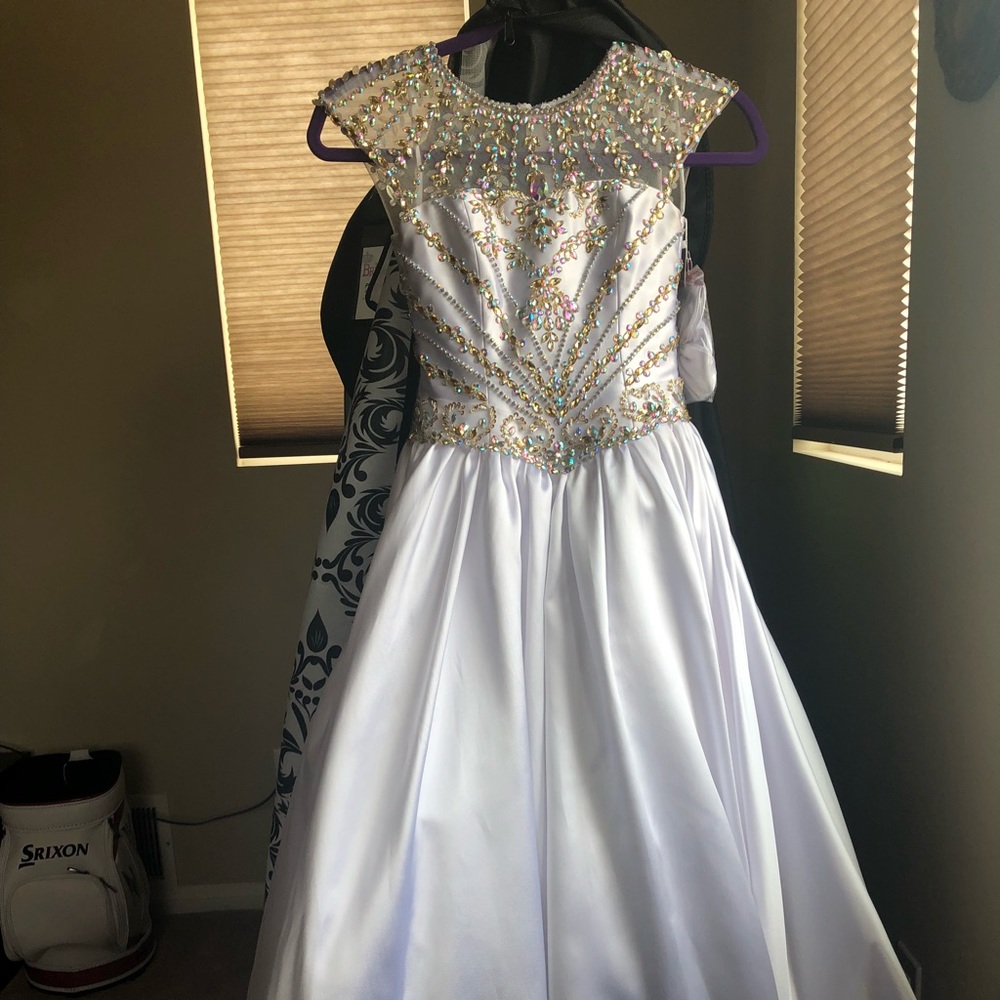 Ritzee Girls Long Pageant Gown